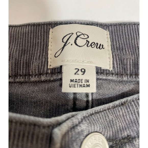 J. Crew Re-Imagined Gray Corduroy 5 Pocket "Vintage Straight" 29 - Picture 4 of 7